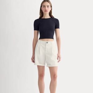 Everlane THE PLEATED CHINO SHORT NWT